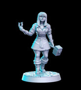 Branda Female Blacksmith - The Printable Dragon